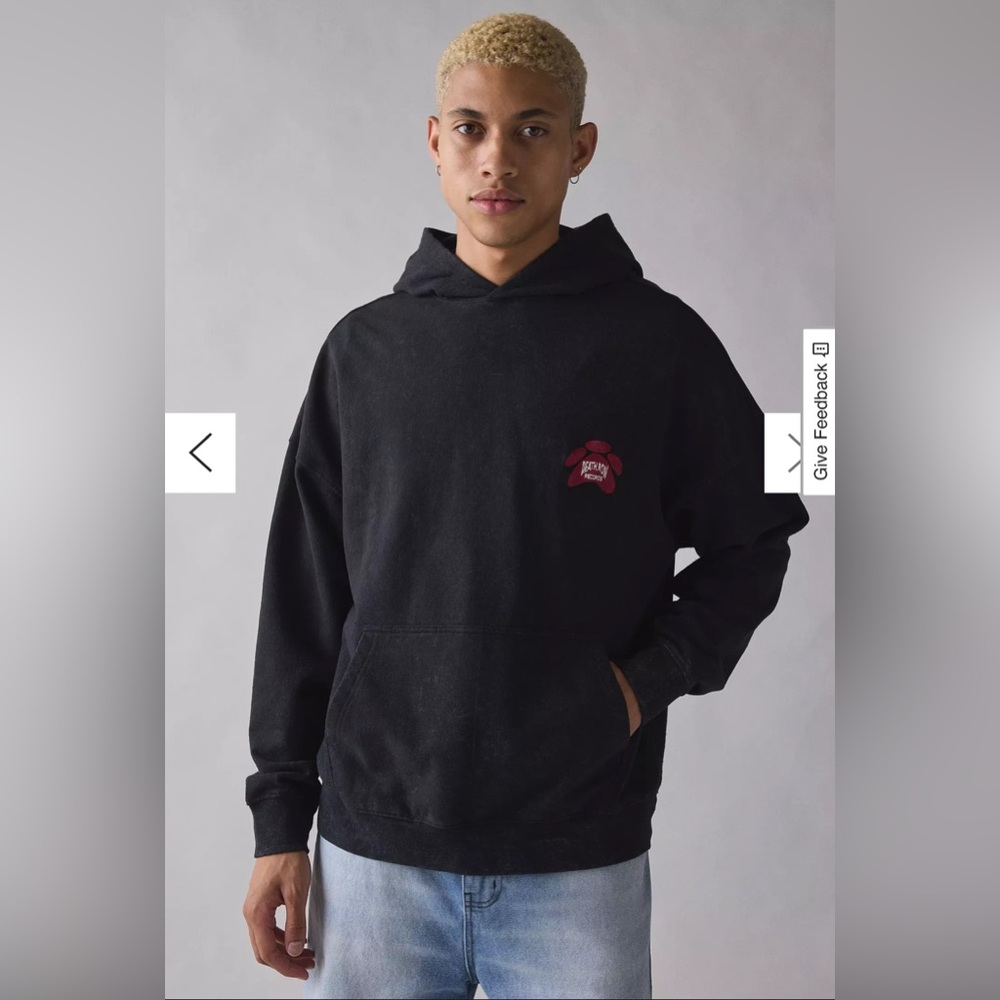 UO Deathrow Record Doberman Graphic Hoodie - Picture 2 of 3